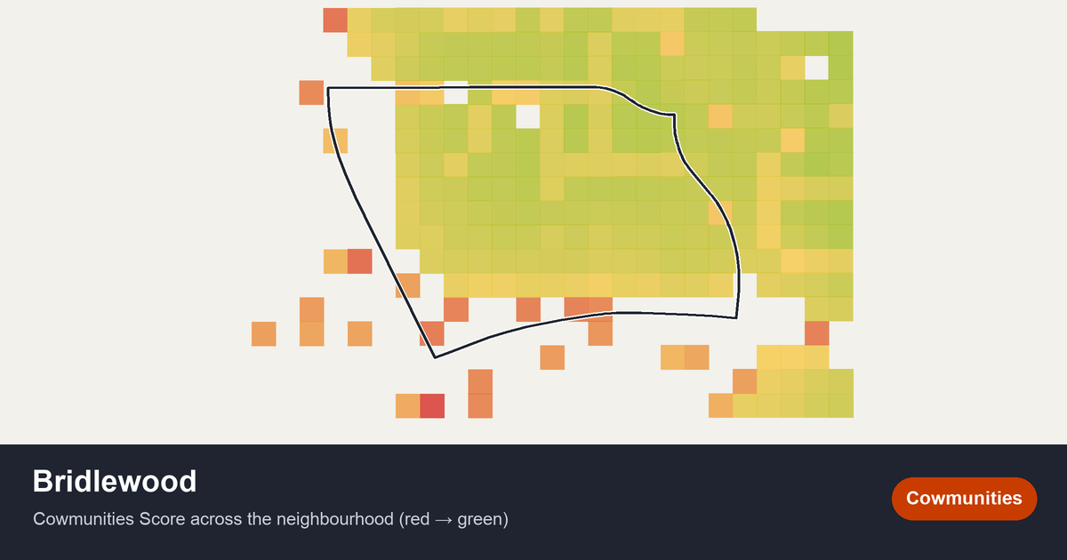 Map of Bridlewood in Calgary