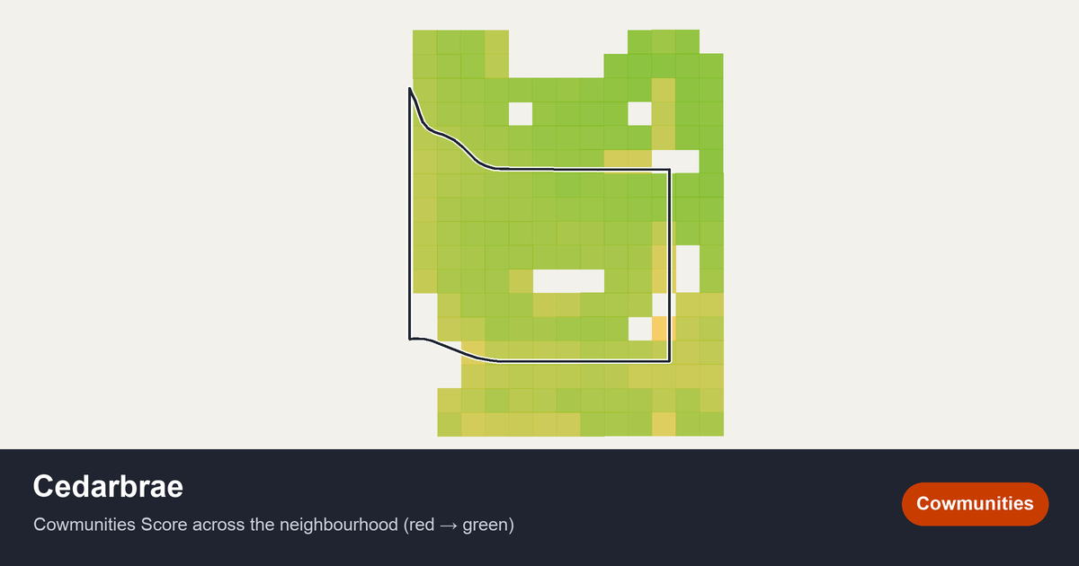 Map of Cedarbrae in Calgary