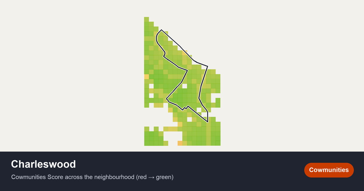 Map of Charleswood in Calgary
