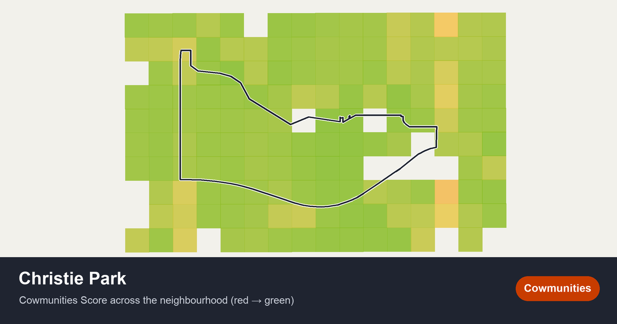 Map of Christie Park in Calgary