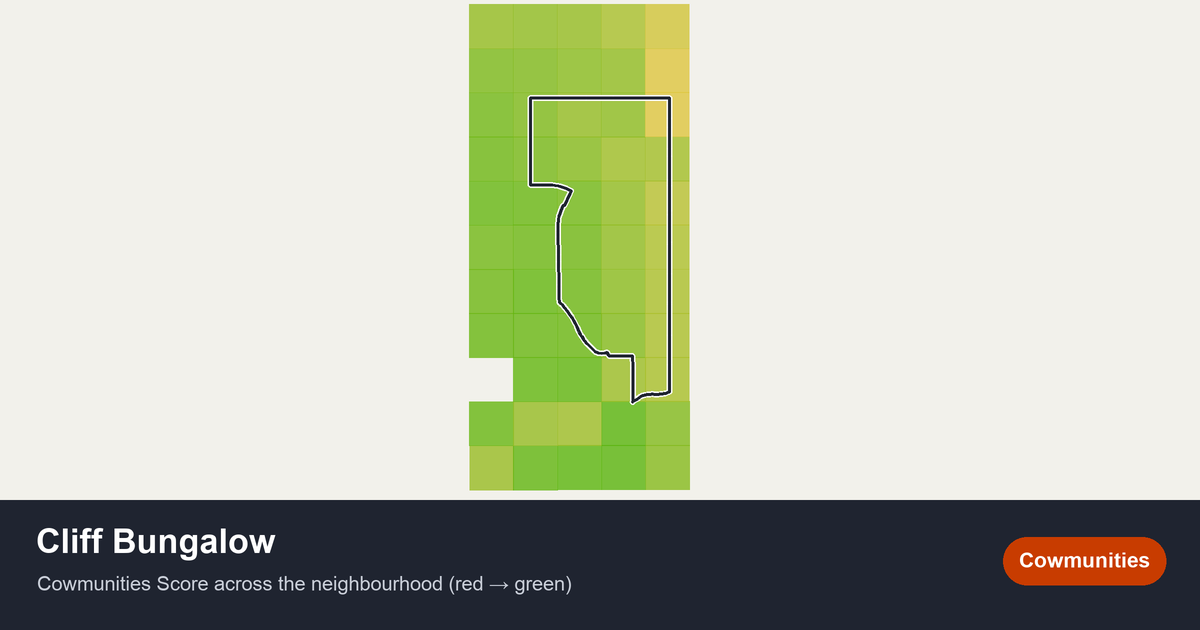 Map of Cliff Bungalow in Calgary
