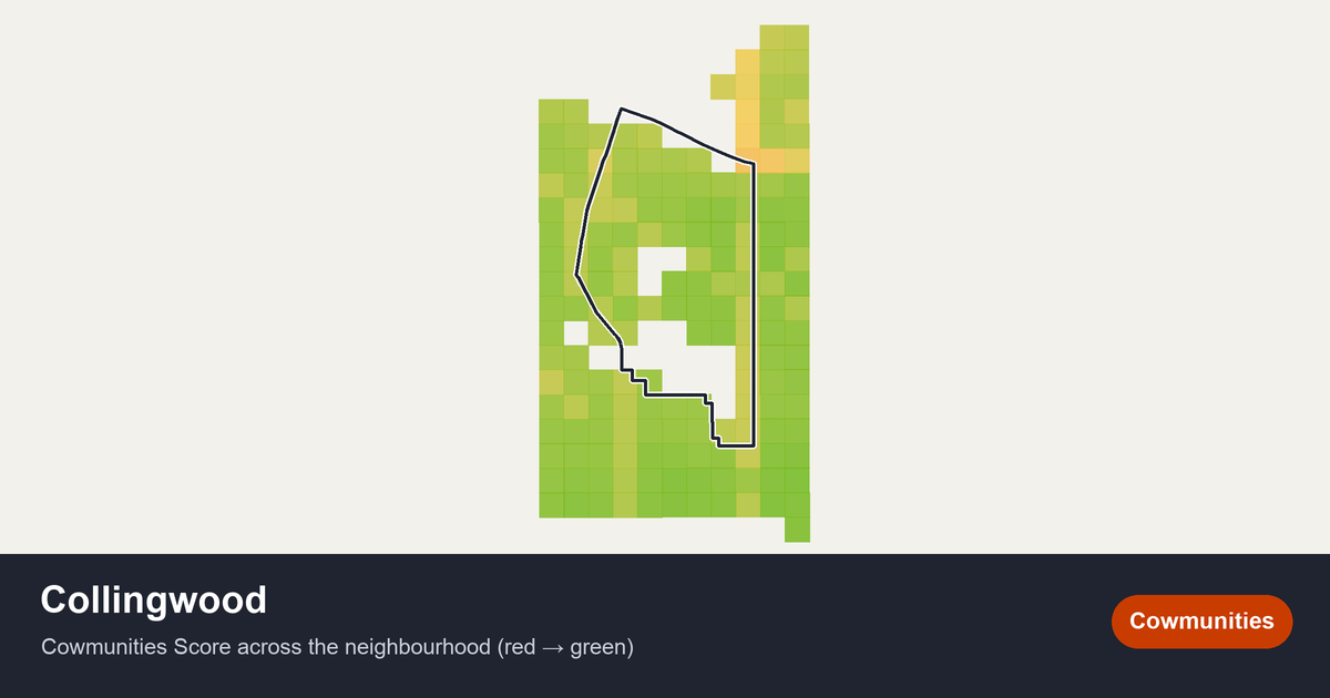 Map of Collingwood in Calgary