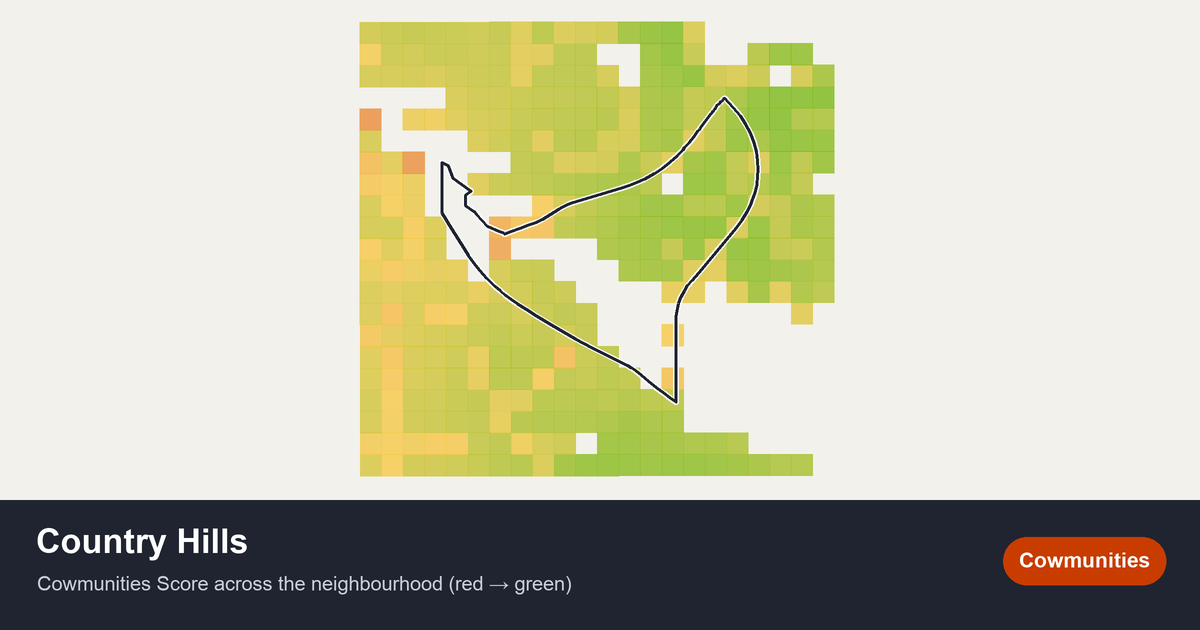 Map of Country Hills in Calgary