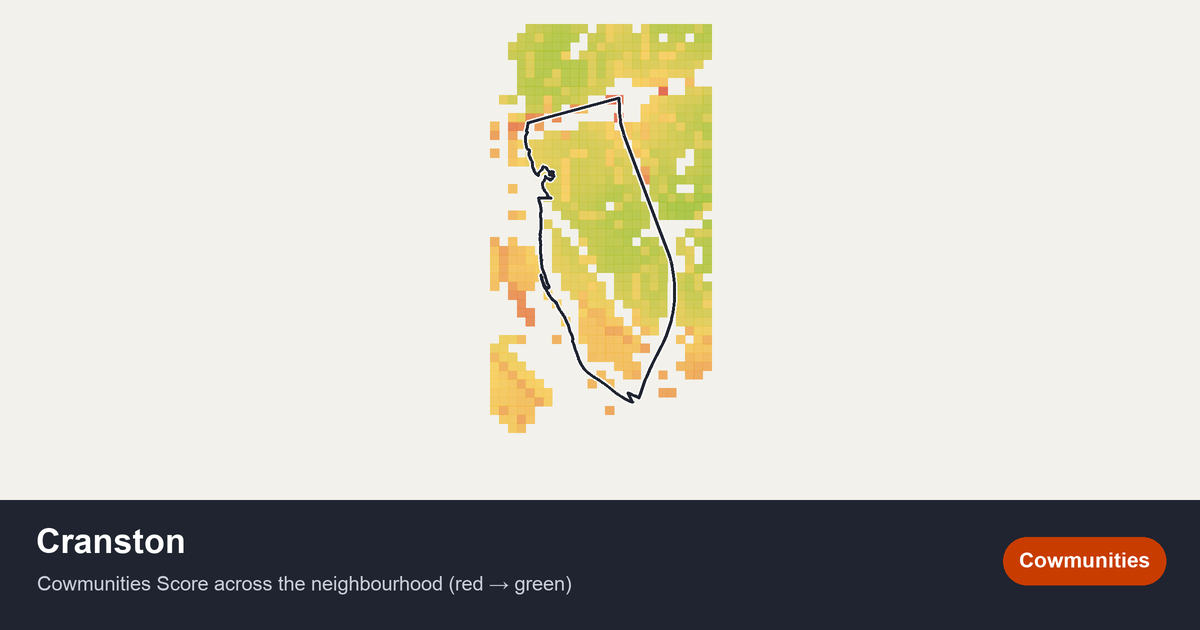 Map of Cranston in Calgary