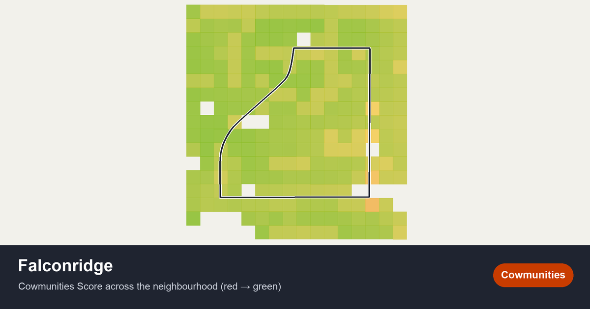 Map of Falconridge in Calgary
