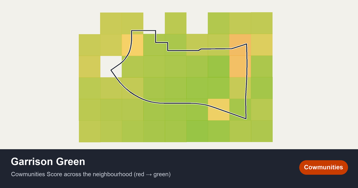 Map of Garrison Green in Calgary