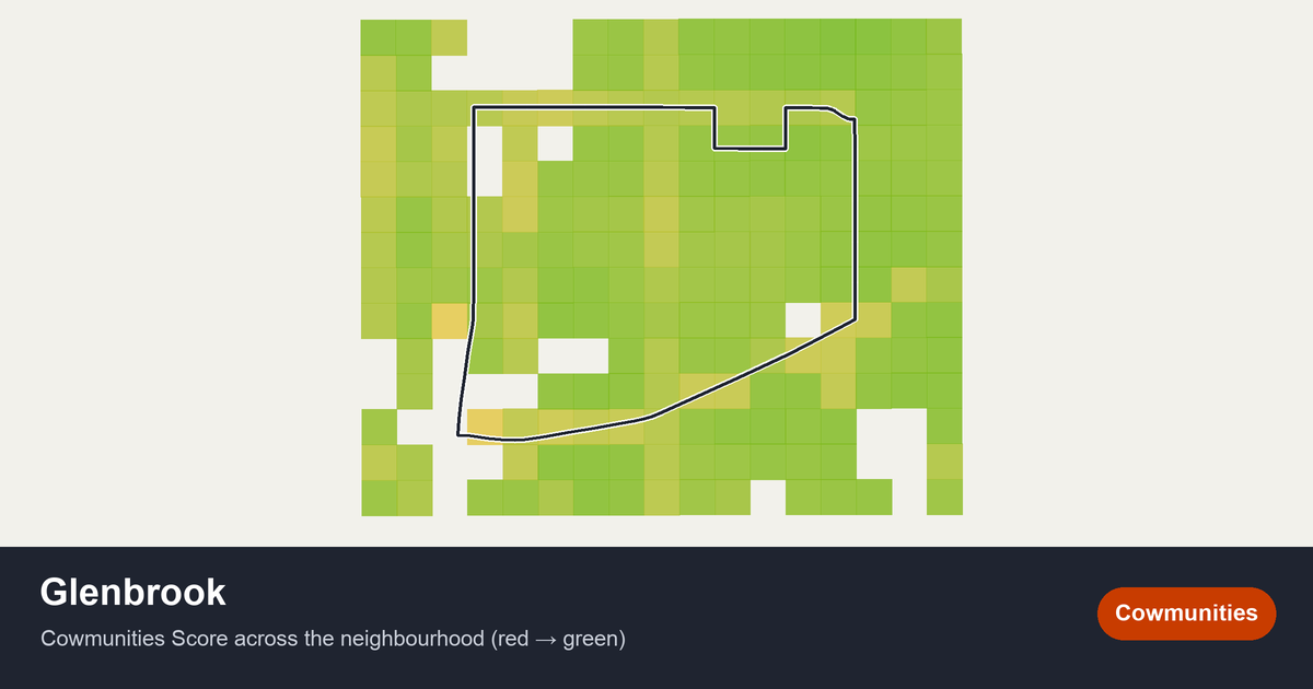 Map of Glenbrook in Calgary