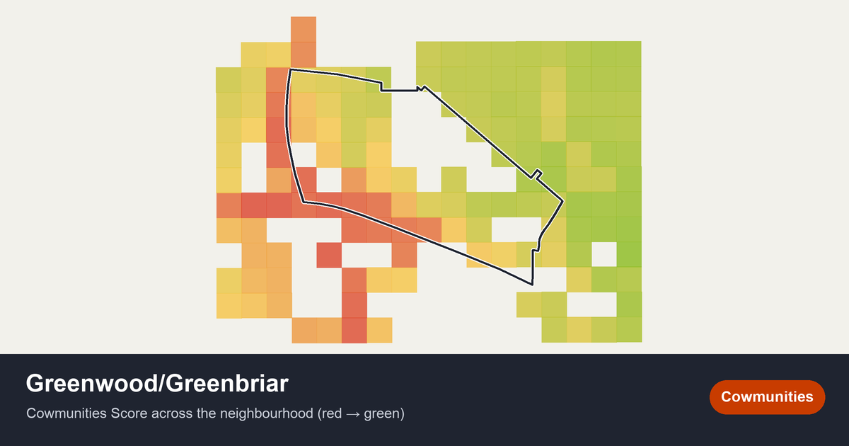 Map of Greenwood/Greenbriar in Calgary