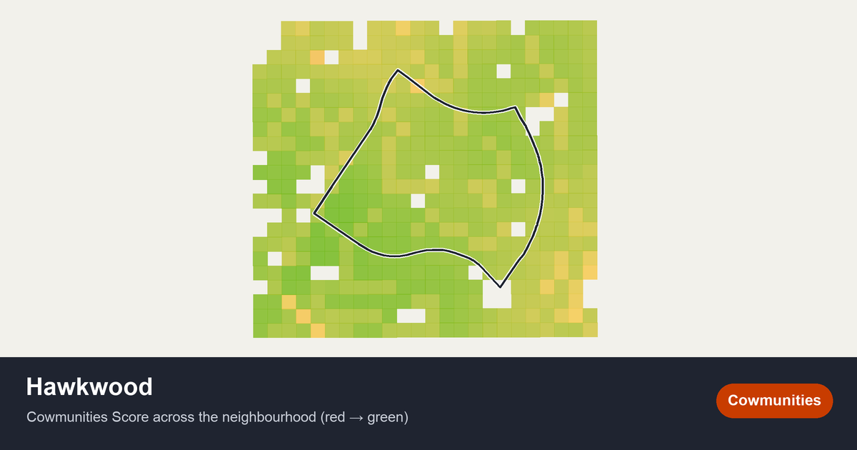Map of Hawkwood in Calgary