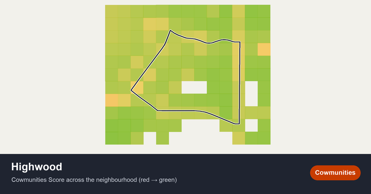 Map of Highwood in Calgary
