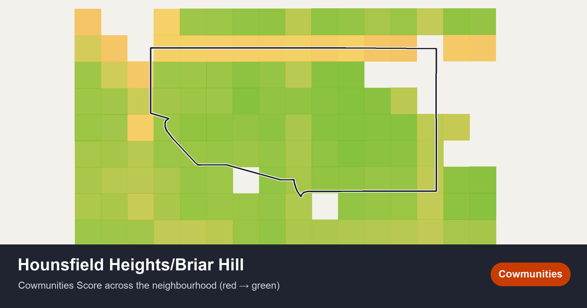 Map of Hounsfield Heights/Briar Hill in Calgary