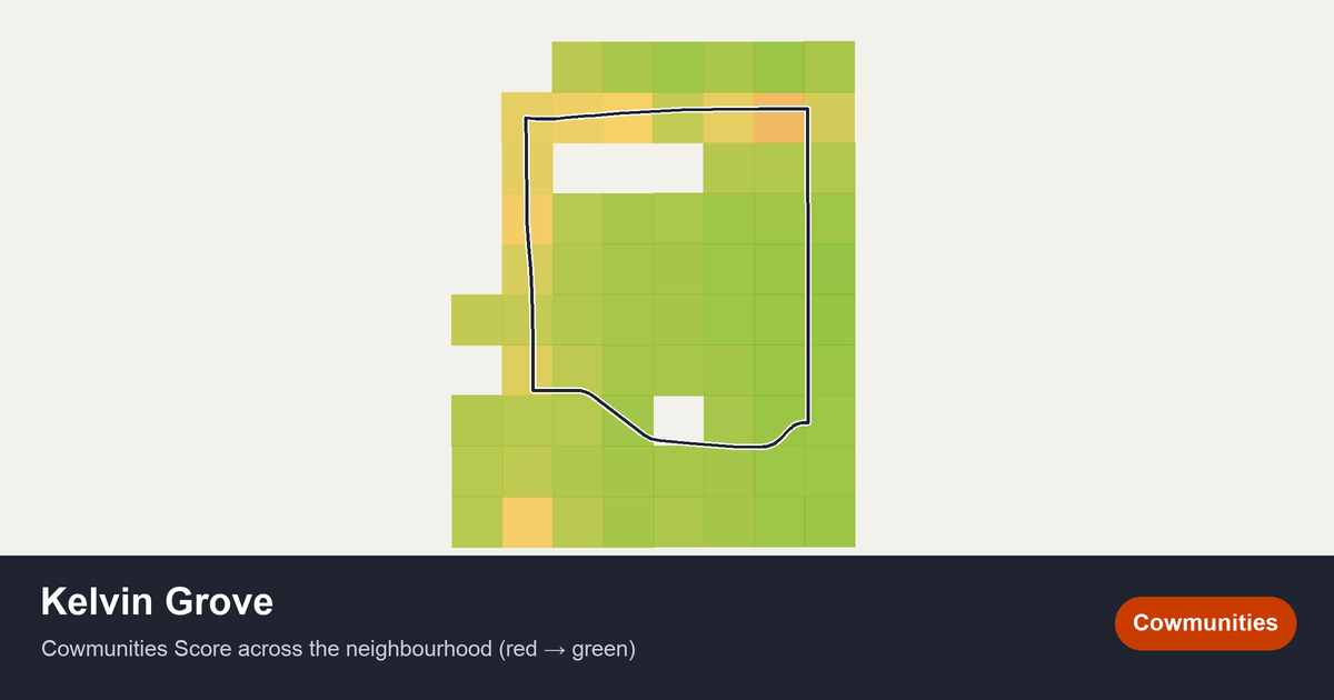 Map of Kelvin Grove in Calgary