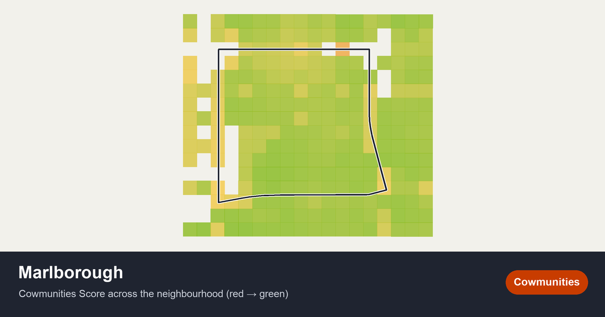 Map of Marlborough in Calgary
