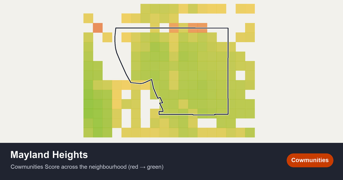 Map of Mayland Heights in Calgary