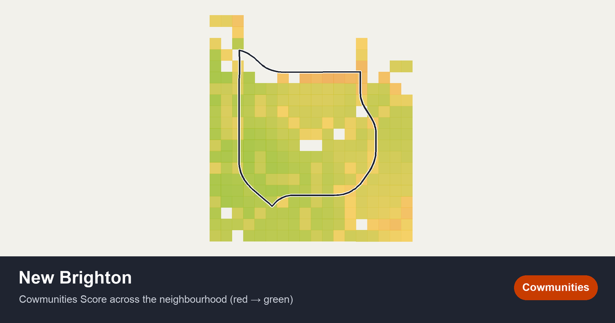 Map of New Brighton in Calgary
