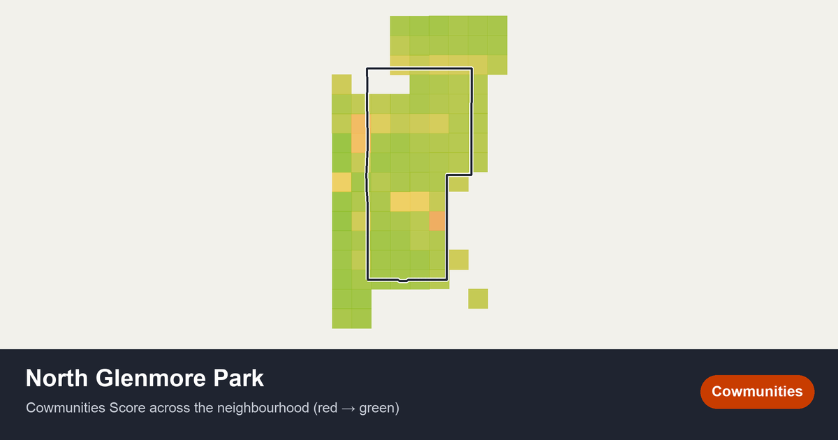 Map of North Glenmore Park in Calgary