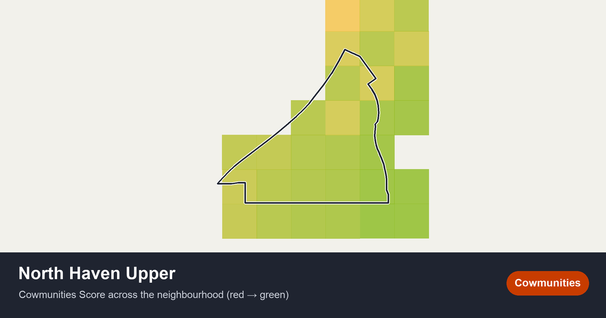 Map of North Haven Upper in Calgary