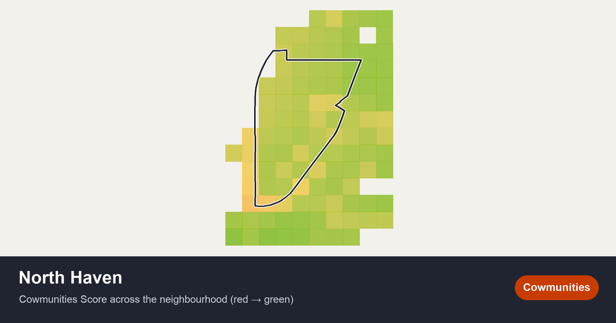 Map of North Haven in Calgary