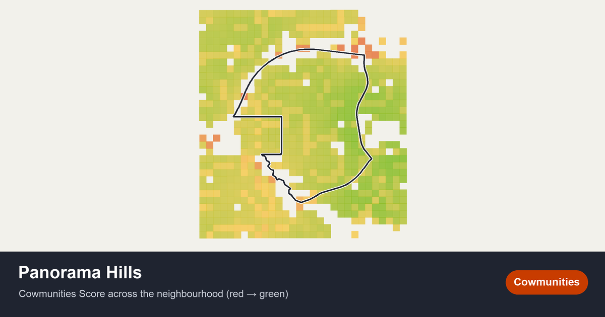 Map of Panorama Hills in Calgary