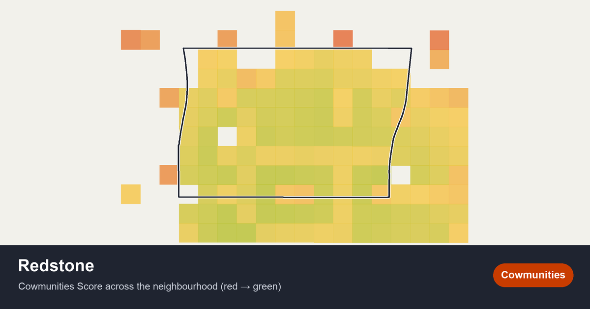 Map of Redstone in Calgary
