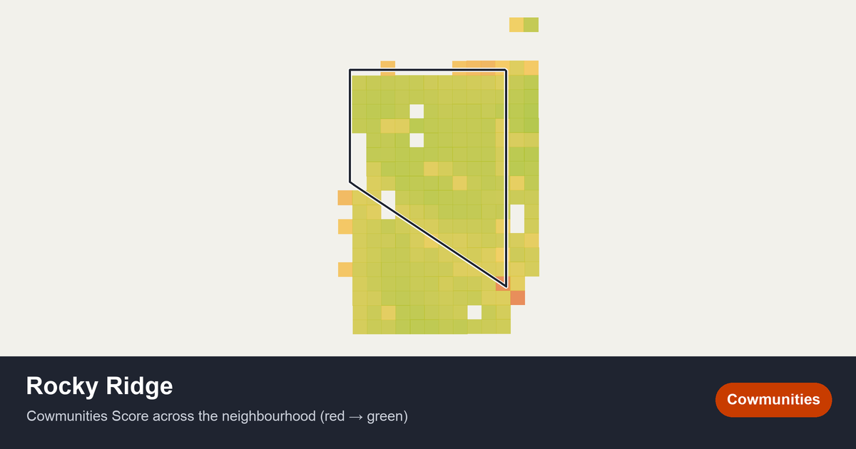 Map of Rocky Ridge in Calgary
