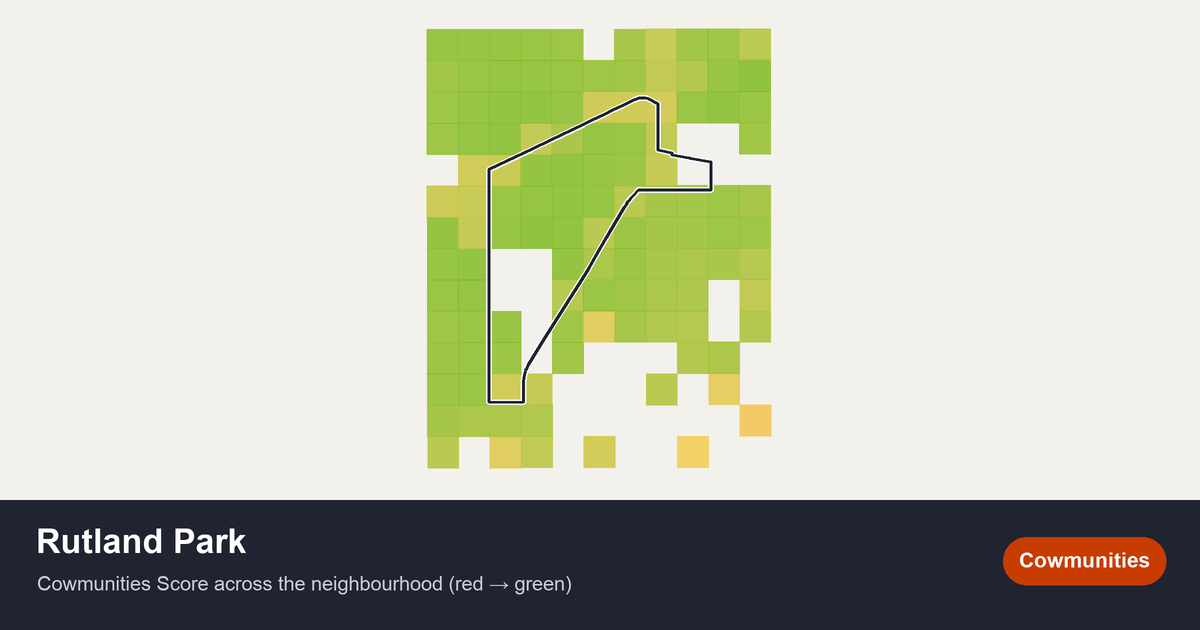 Map of Rutland Park in Calgary