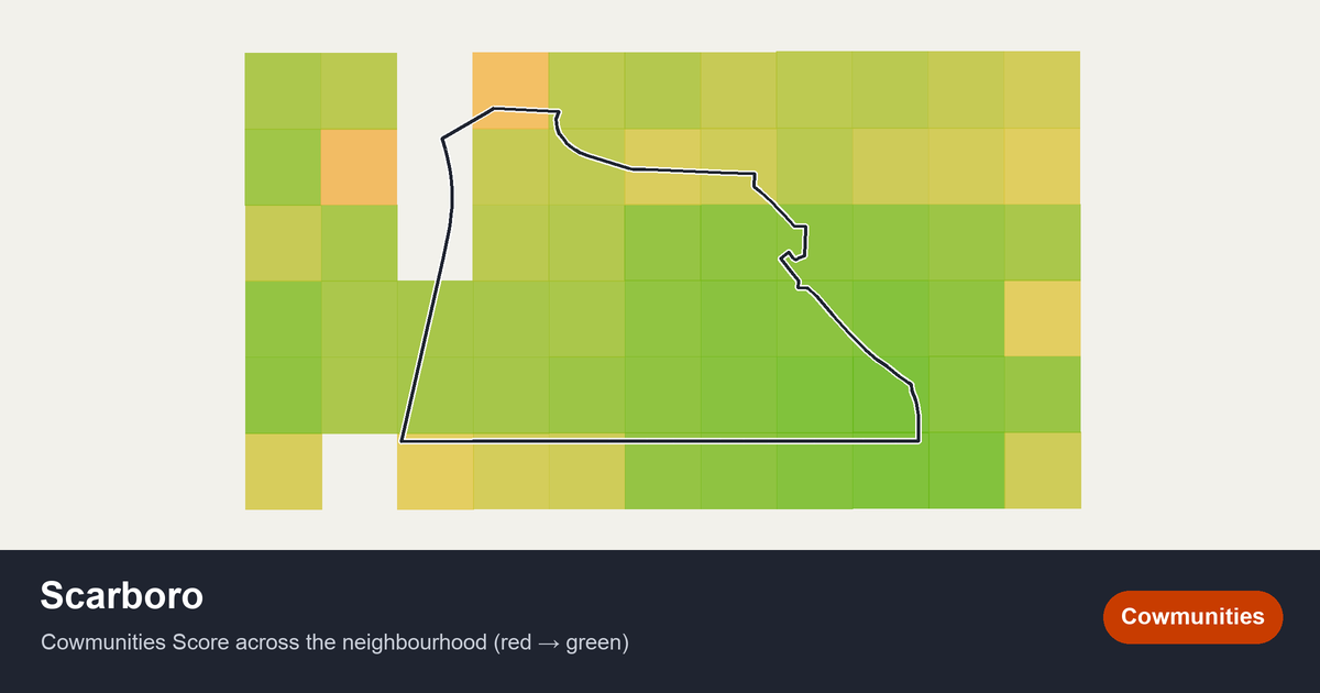 Map of Scarboro in Calgary