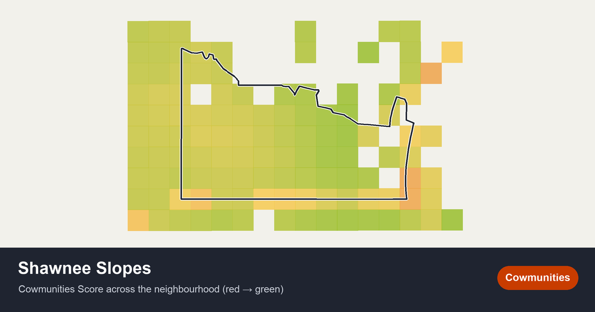 Map of Shawnee Slopes in Calgary