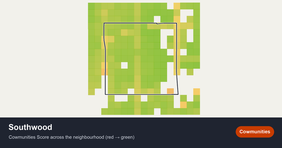 Map of Southwood in Calgary