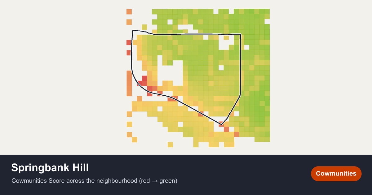 Map of Springbank Hill in Calgary