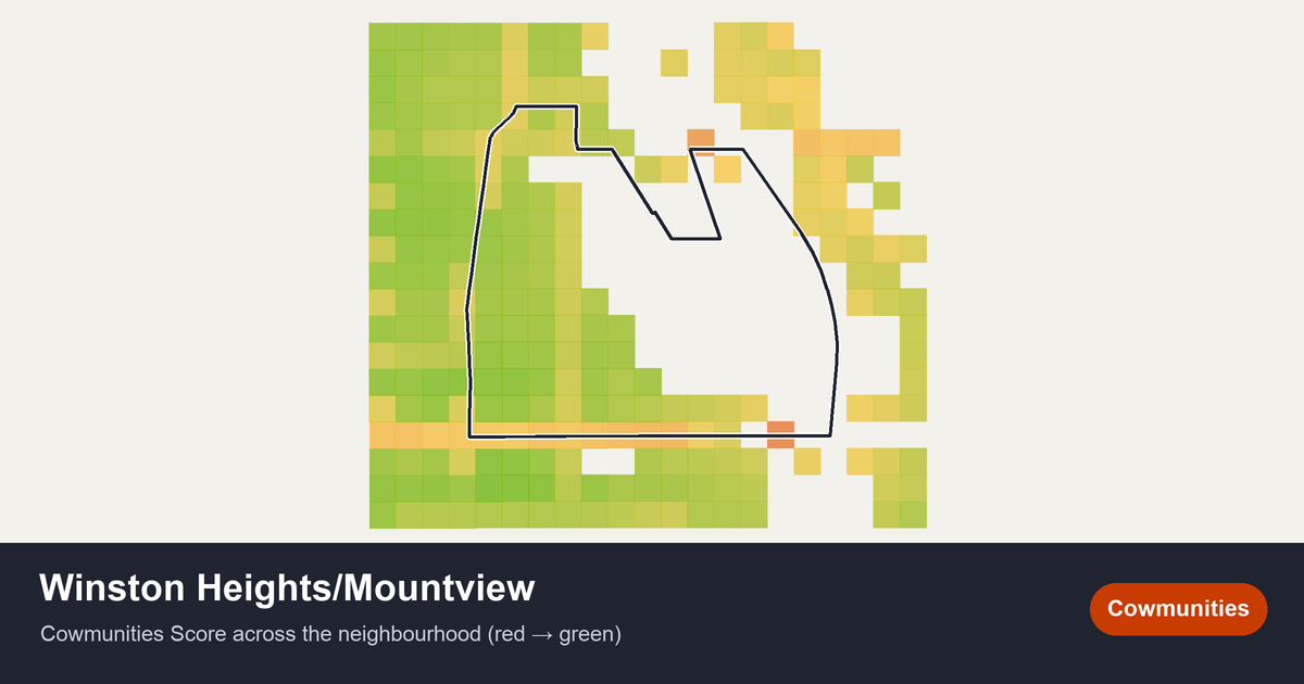 Map of Winston Heights/Mountview in Calgary