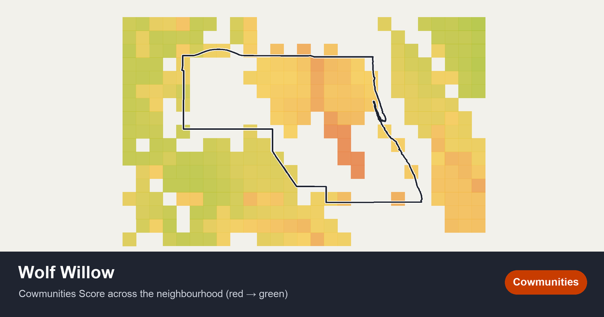 Map of Wolf Willow in Calgary