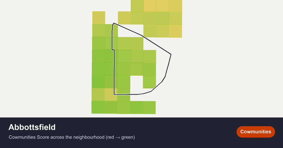 Map of Abbottsfield in Edmonton