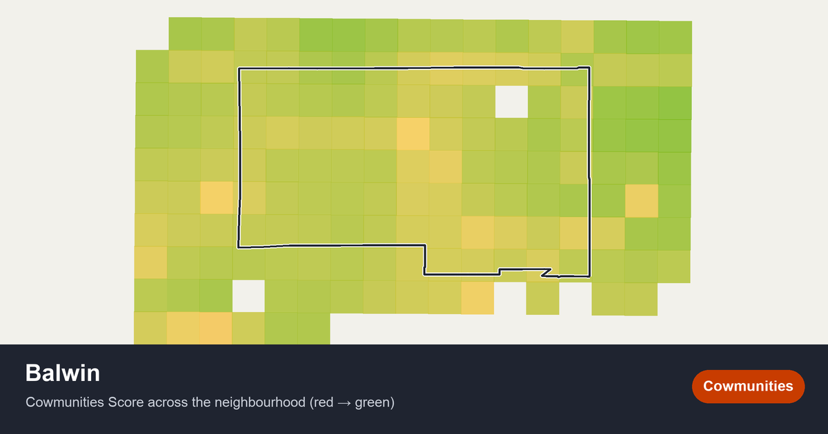 Map of Balwin in Edmonton