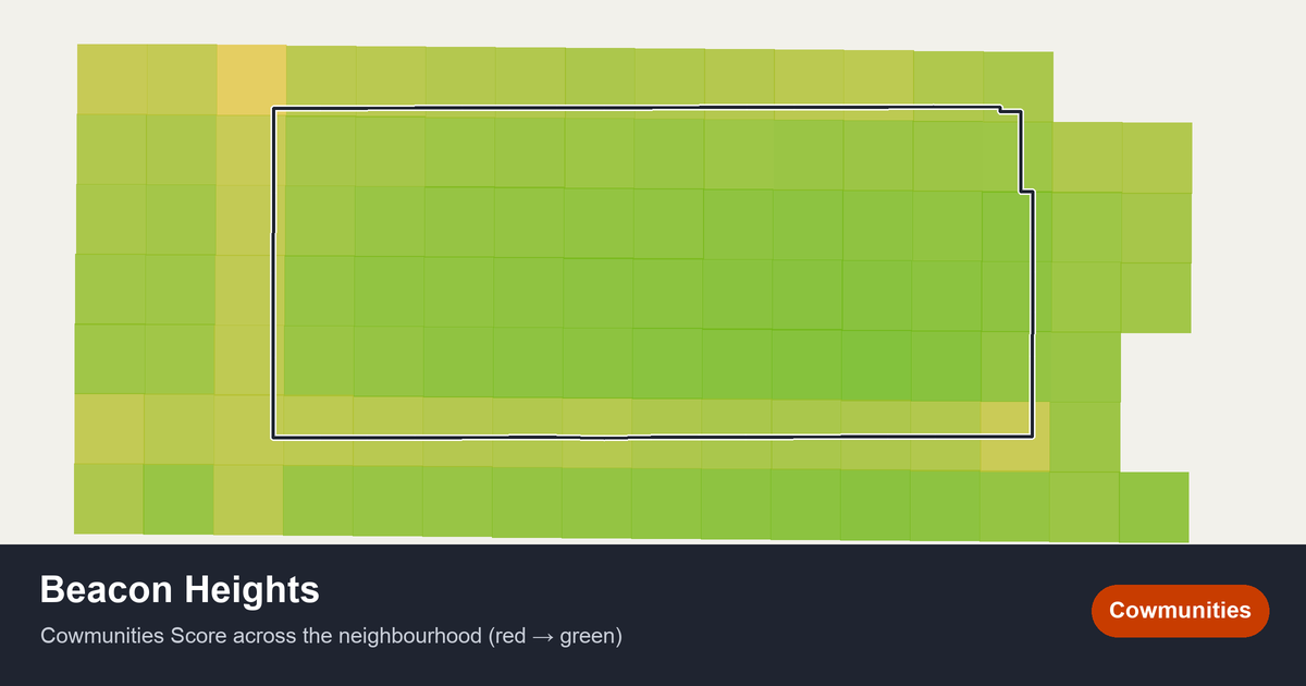 Map of Beacon Heights in Edmonton