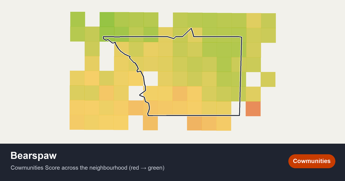 Map of Bearspaw in Edmonton