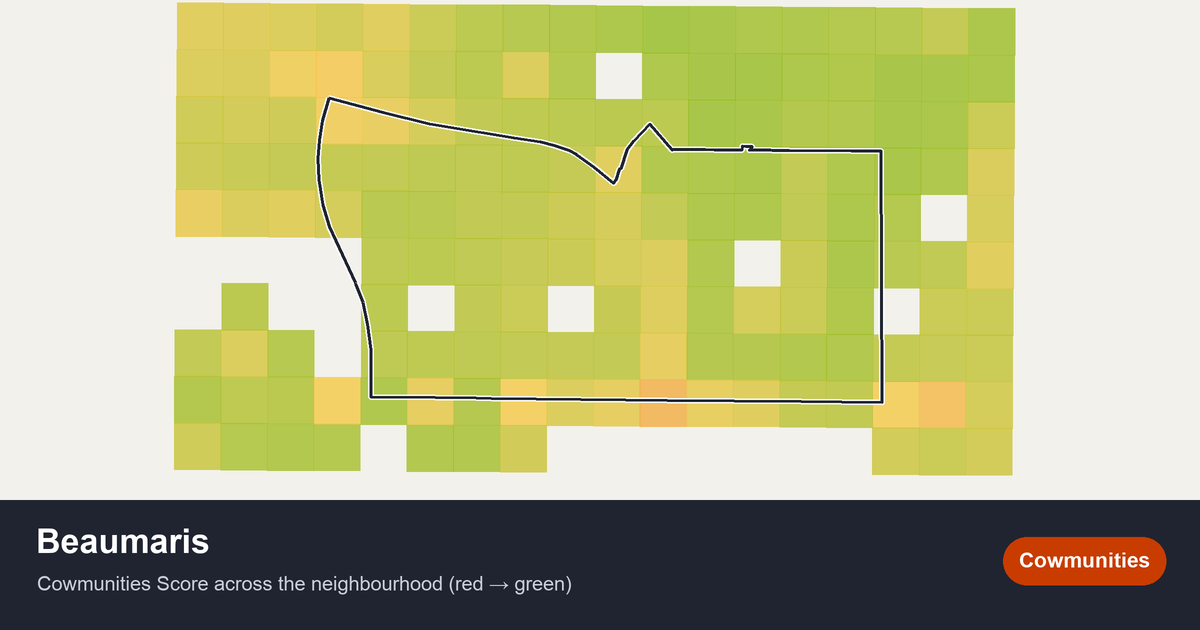 Map of Beaumaris in Edmonton