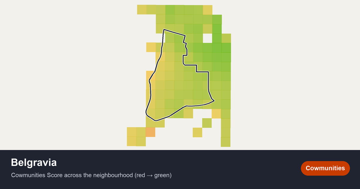 Map of Belgravia in Edmonton