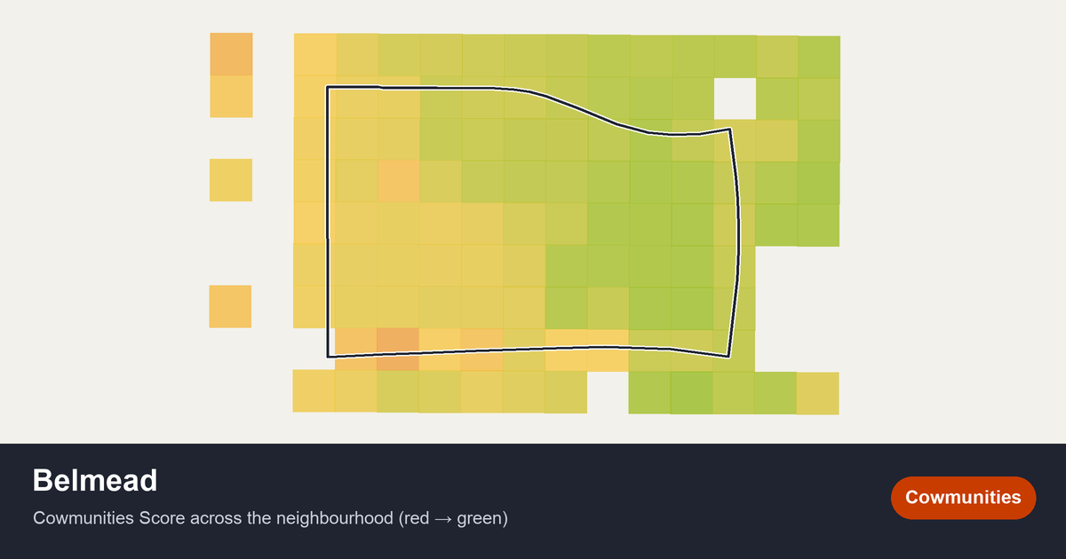 Map of Belmead in Edmonton