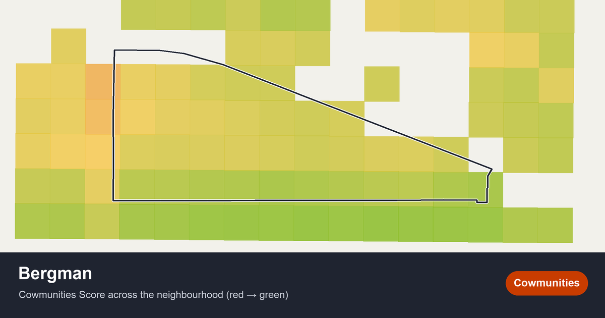 Map of Bergman in Edmonton