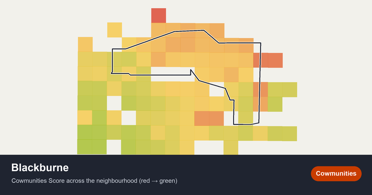 Map of Blackburne in Edmonton