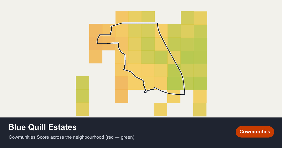Map of Blue Quill Estates in Edmonton