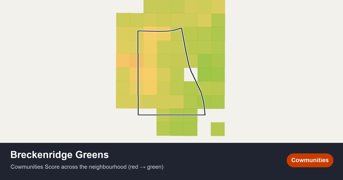 Map of Breckenridge Greens in Edmonton