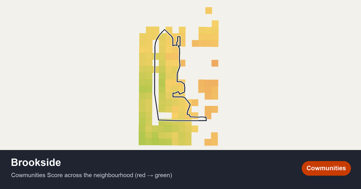 Map of Brookside in Edmonton