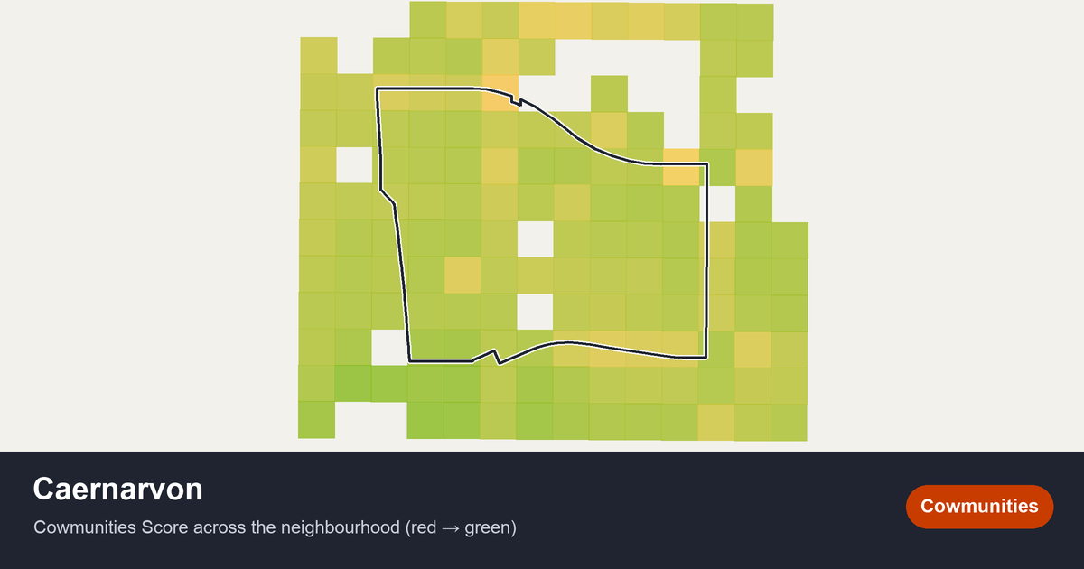 Map of Caernarvon in Edmonton