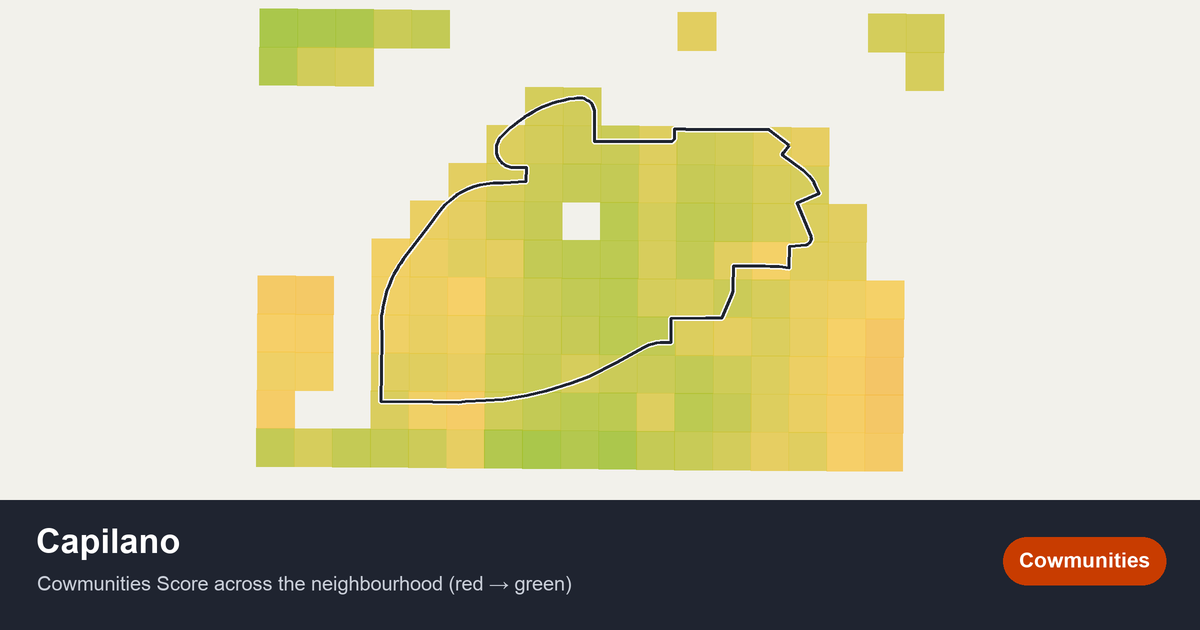 Map of Capilano in Edmonton