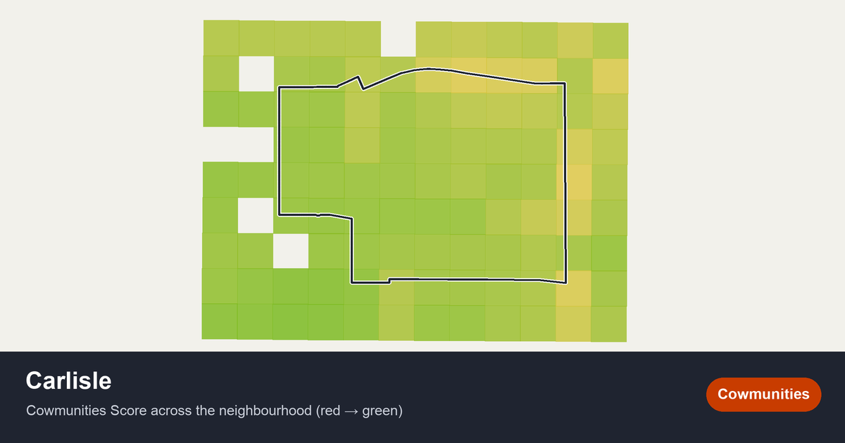 Map of Carlisle in Edmonton