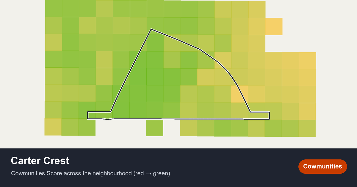 Map of Carter Crest in Edmonton