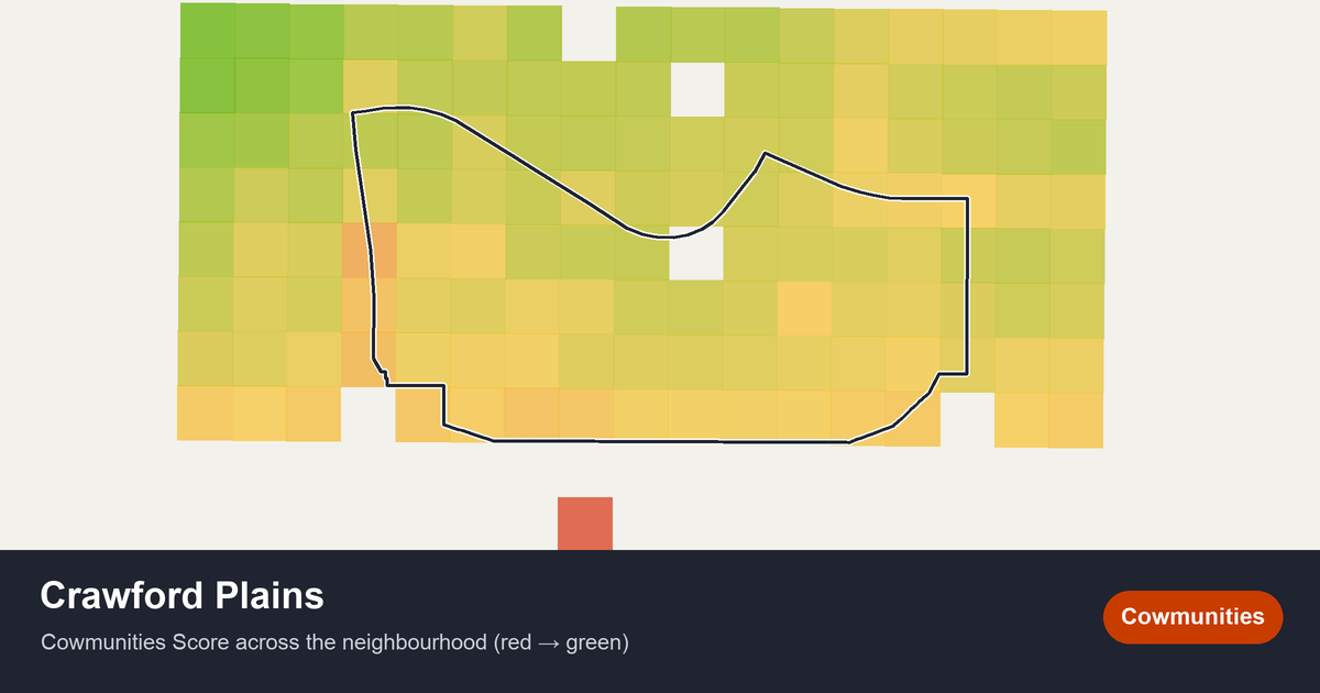 Map of Crawford Plains in Edmonton