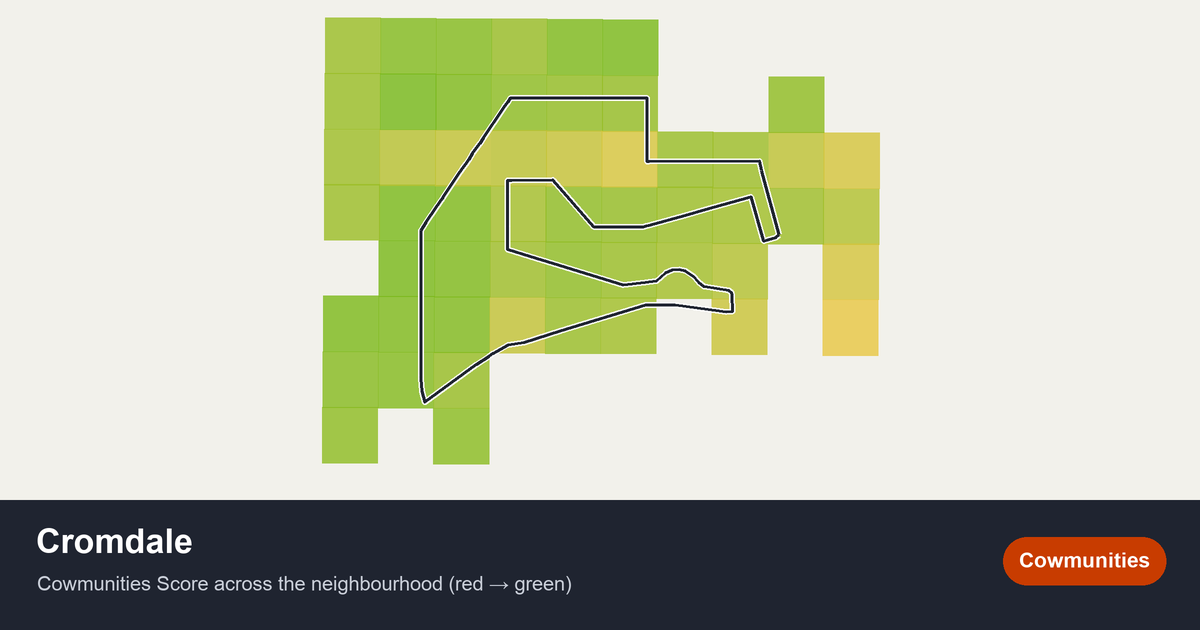 Map of Cromdale in Edmonton